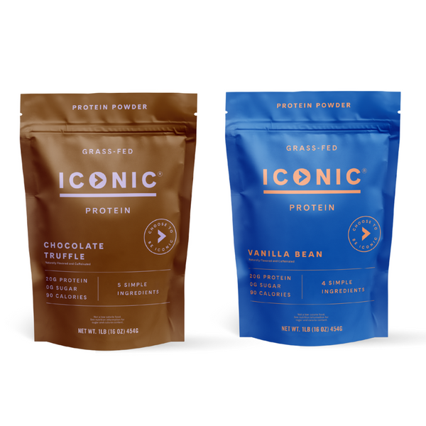 Iconic Protein Drinks, Chocolate Truffle (12 Pack) - Sugar Free & Low Carb  - 20g Grass Fed Protein 